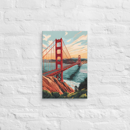 Golden Gate Bridge - Iconic San Francisco Landmark Canvas Wall Art