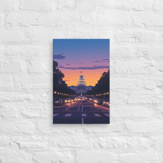 Majestic Capitol Hill: Iconic Washington D.C. Canvas Art