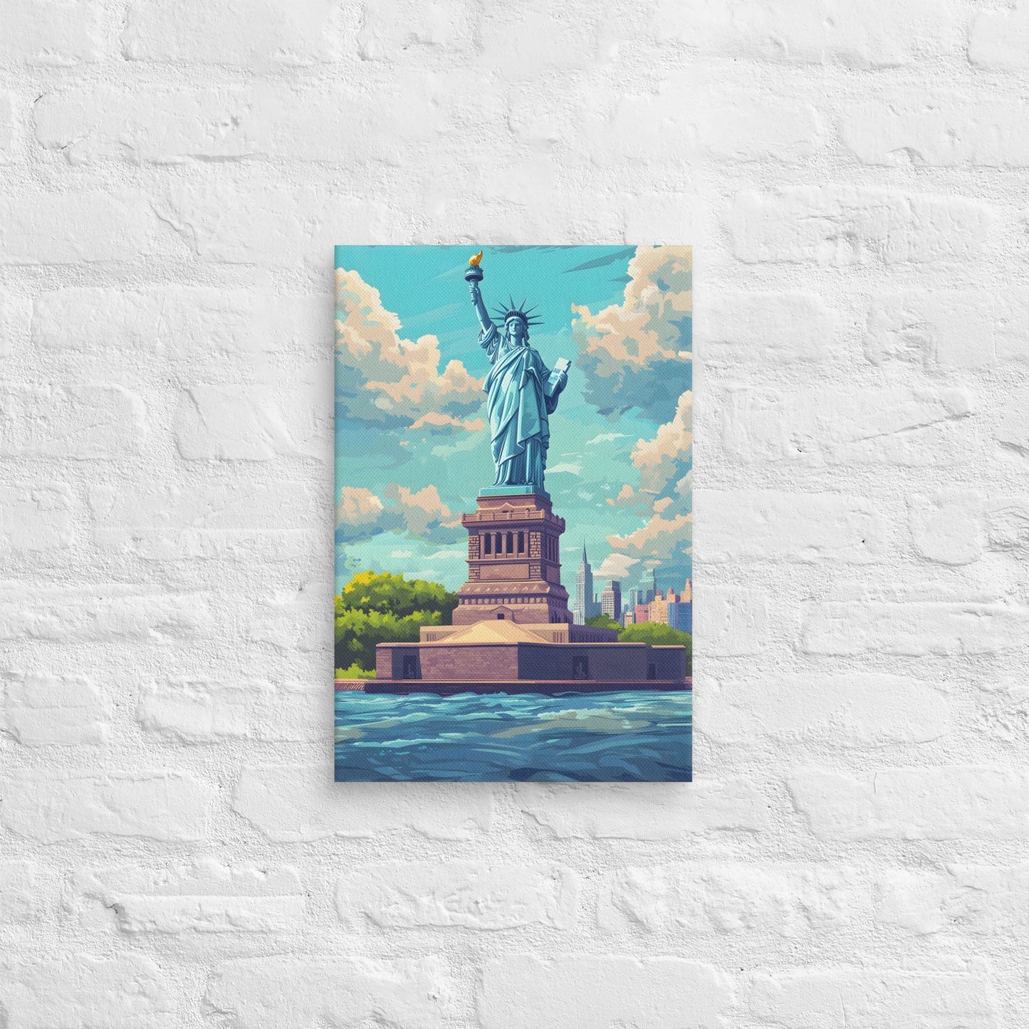 Liberty Rising: Iconic Statue of Liberty Canvas Art