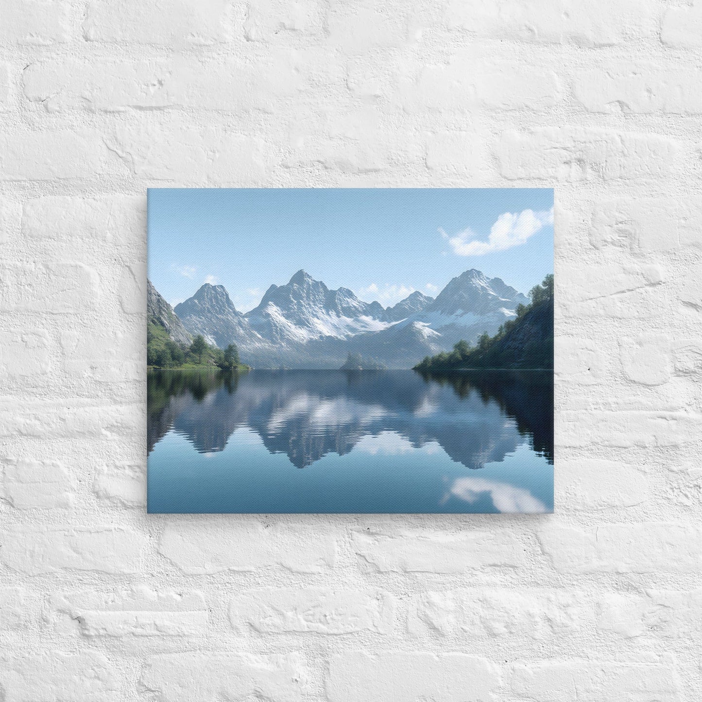 Serene Reflections: Tranquil Lake Canvas