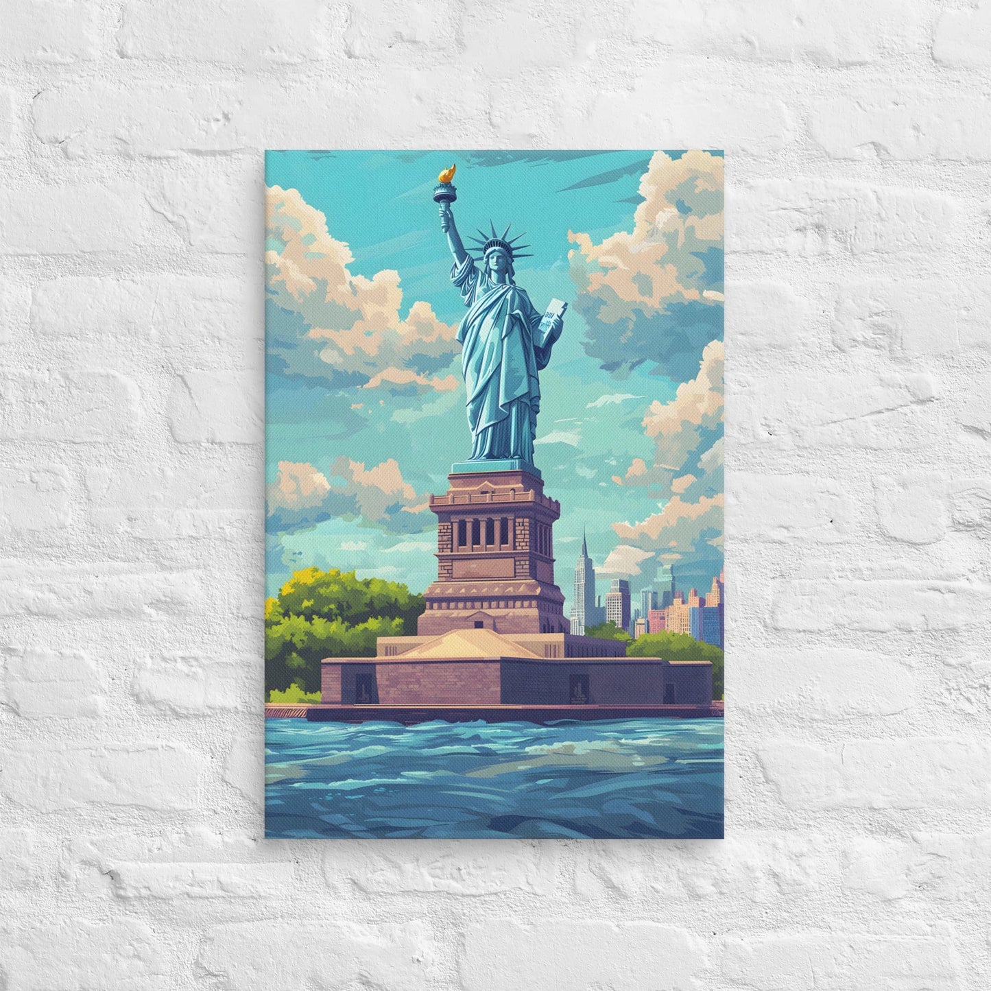 Liberty Rising: Iconic Statue of Liberty Canvas Art