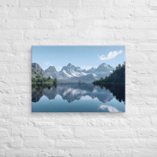 Serene Reflections: Tranquil Lake Canvas